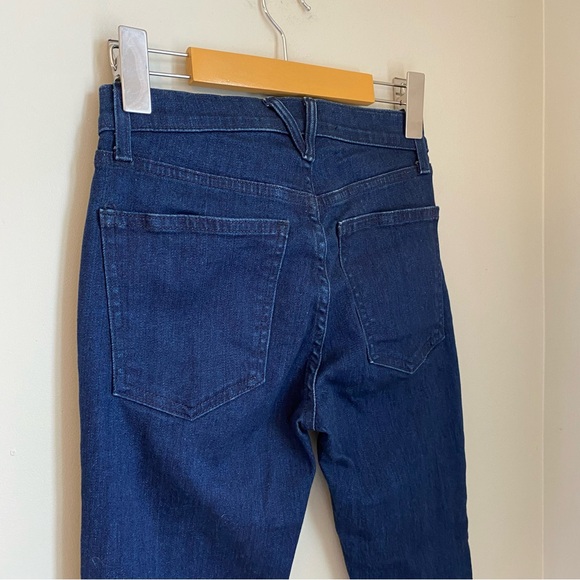 Veronica Beard Kate Skinny High Rise Jeans With Front Slit Oxford Blue Size 24 - Picture 9 of 12
